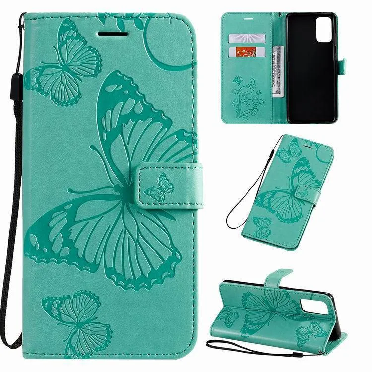 3D Embossed Butterfly Wallet Phone Case For Samsung