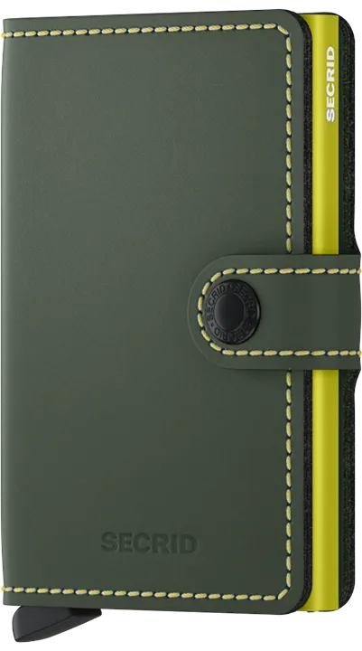 A Secrid Miniwallet Matte Green Lime