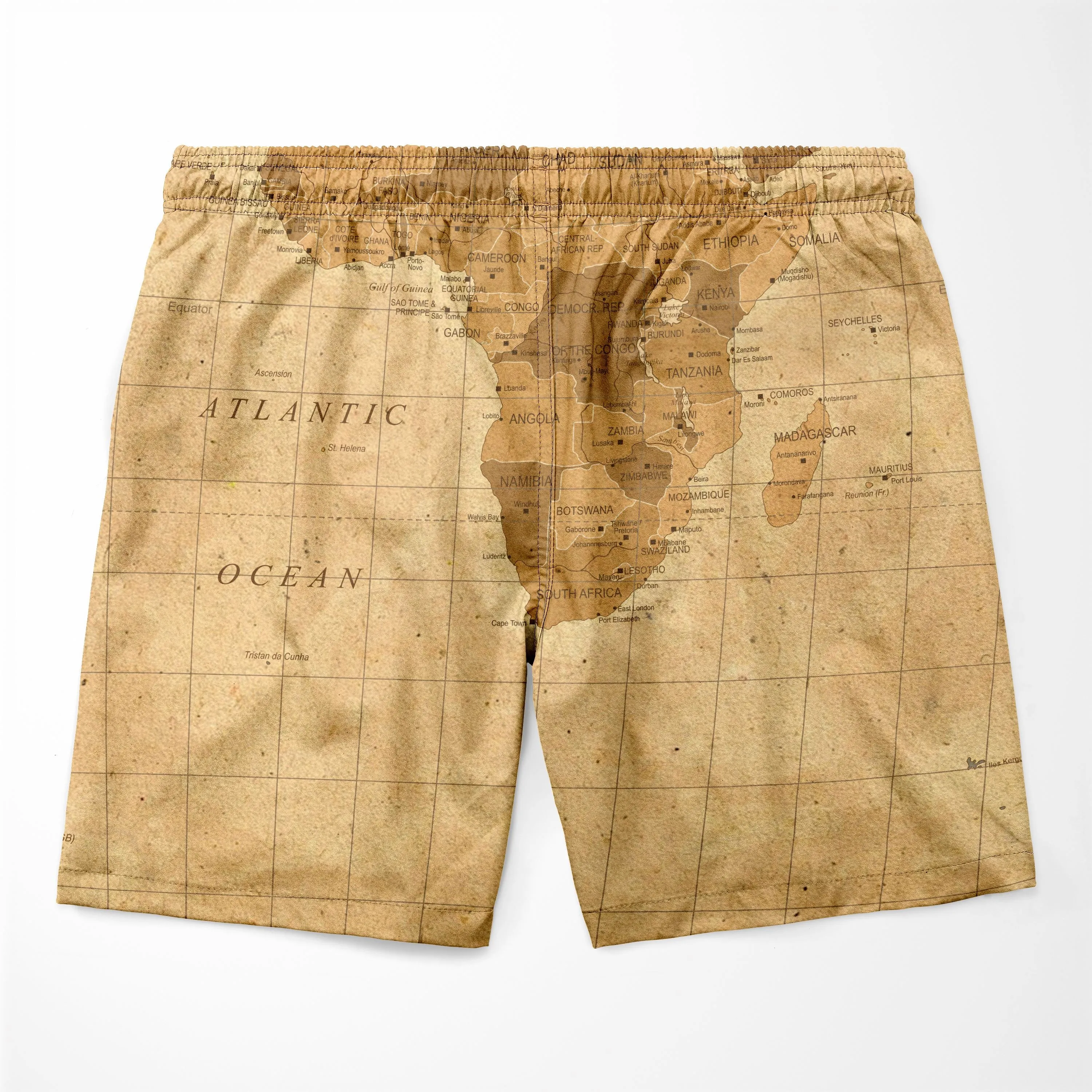 Africa On World Map Shorts