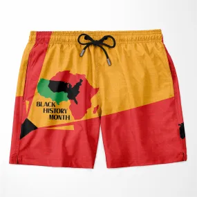 African American Black History Month Shorts