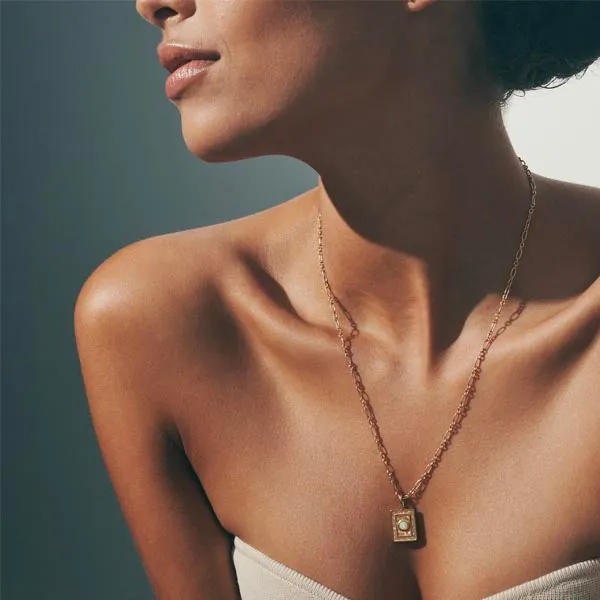 Agora Opal Necklace - Gold