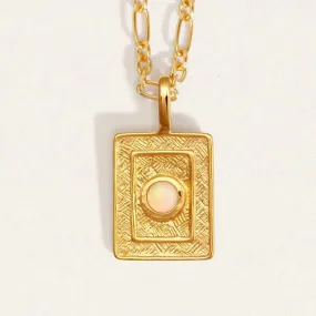 Agora Opal Necklace - Gold