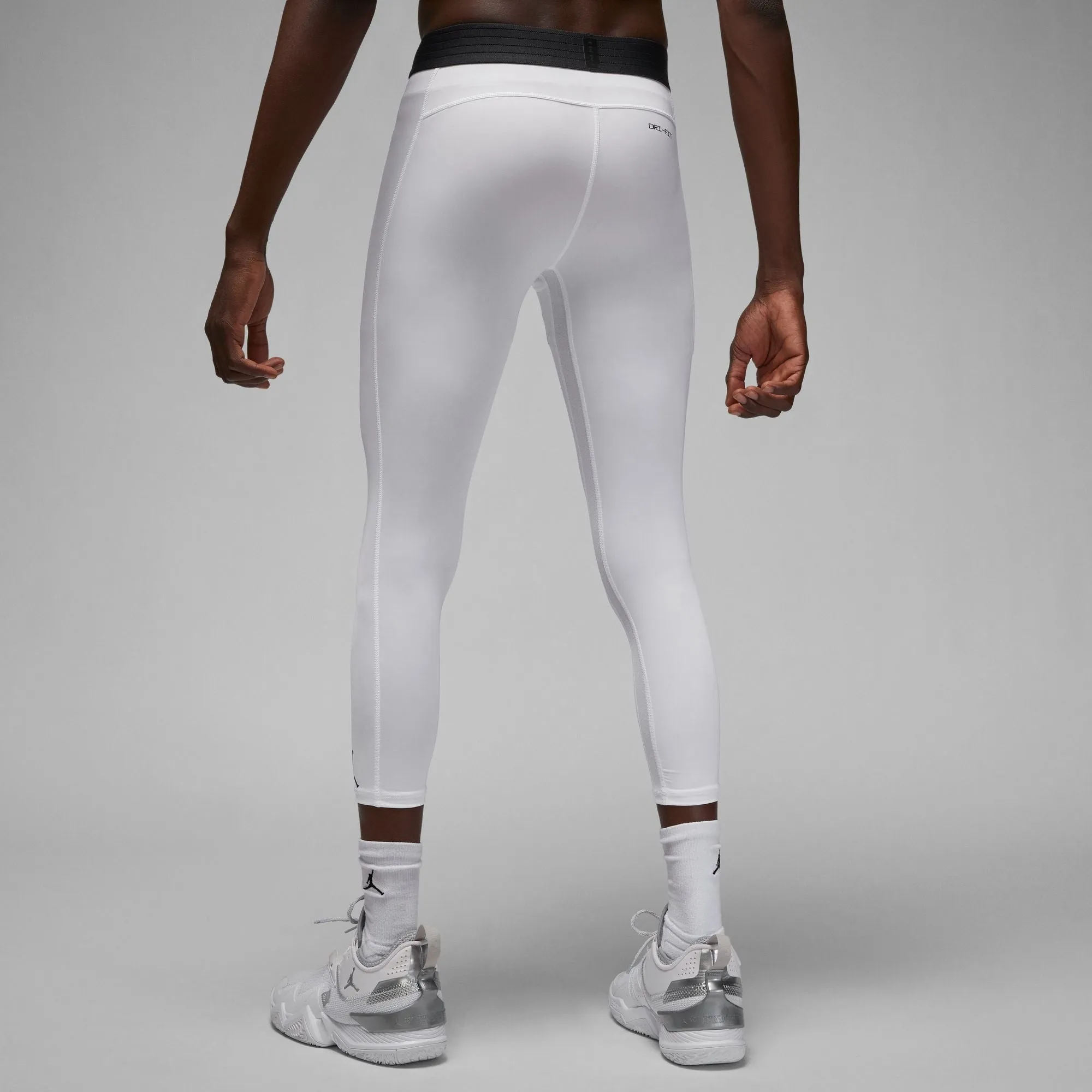 Air Jordan Sport Dri-FIT 3/4 Tights (White/Black/Black)