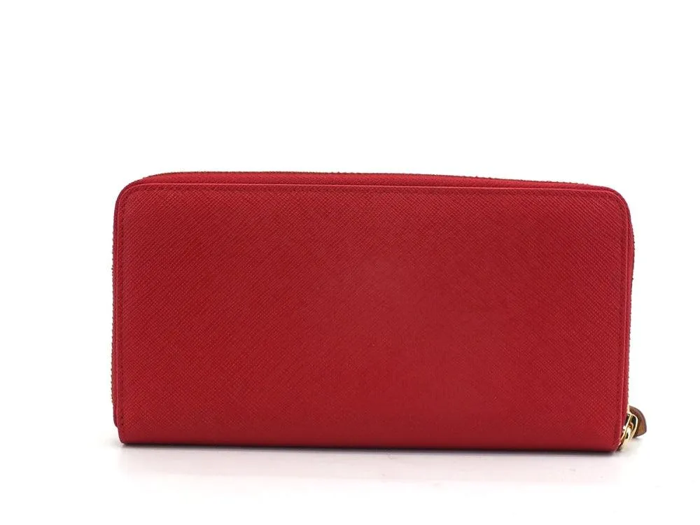 ALVIERO MARTINI 1A CLASSE Portafoglio Zip Wallet Scarlet Red PF29-9407