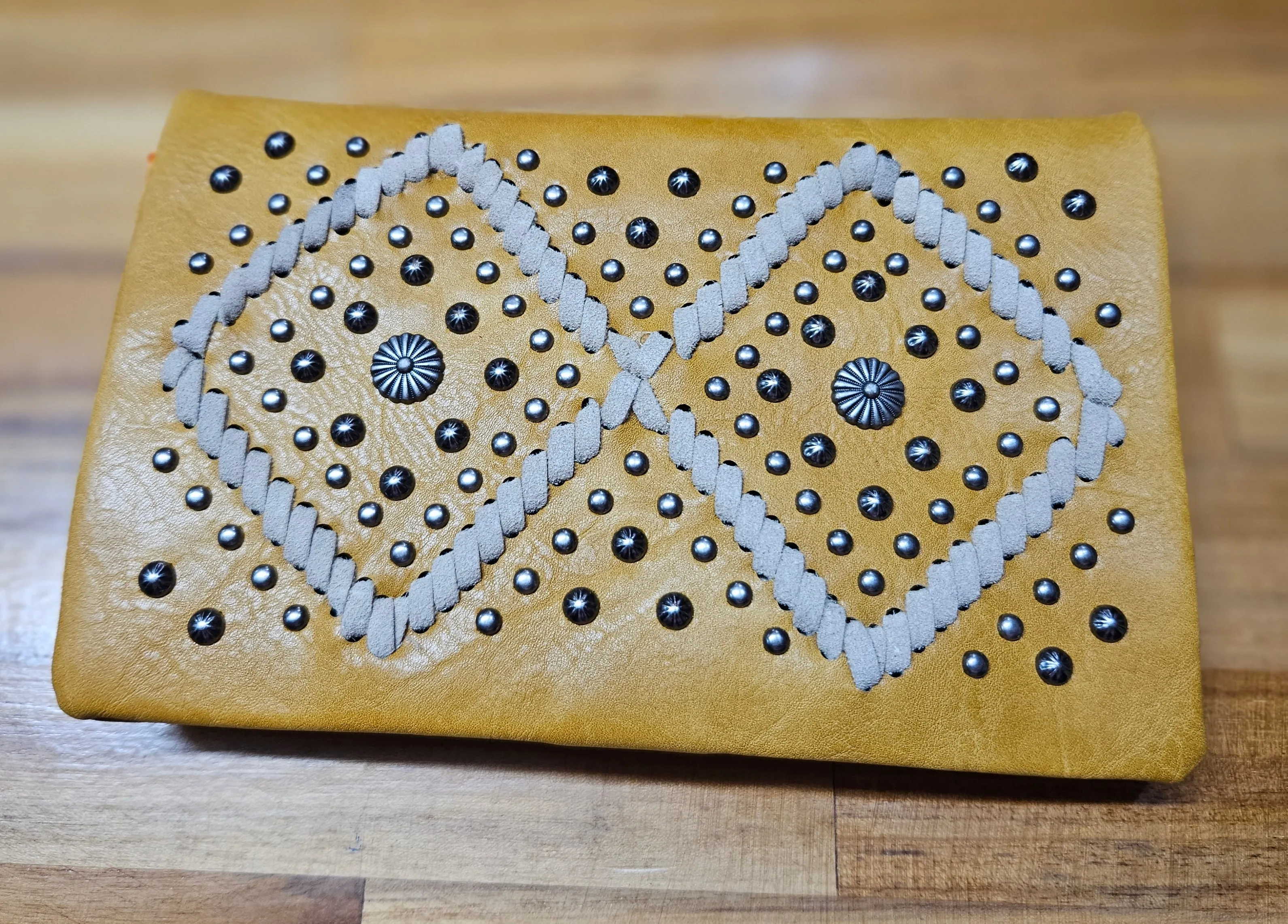 American Bling Crossbody Wallet/Clutch -Mustard