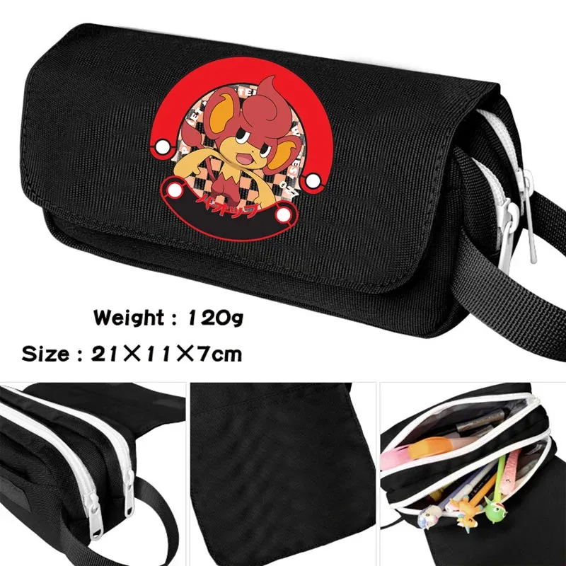 Anime Pokemon Pencil Case High Capacity Stationery Box Bulbasaur Cartoon Pikachu Charizard School Supplies Squirtle Pencil Bags