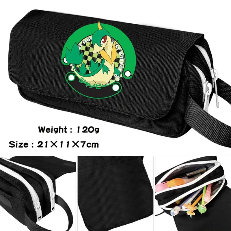 Anime Pokemon Pencil Case High Capacity Stationery Box Bulbasaur Cartoon Pikachu Charizard School Supplies Squirtle Pencil Bags