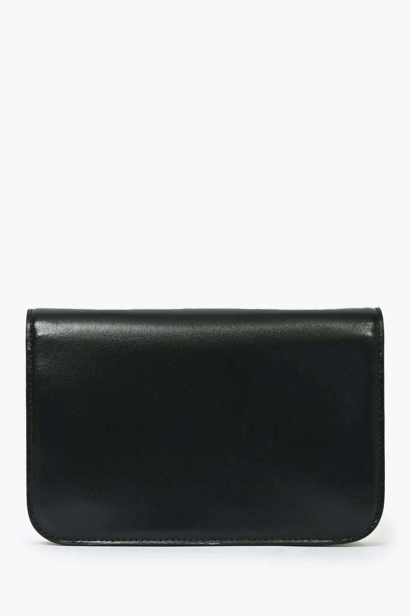 Balenciaga 2020 Black Leather B Wallet on Chain