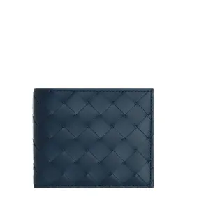 Bi-Fold Wallet Intrecciato, Deep Blue (S)