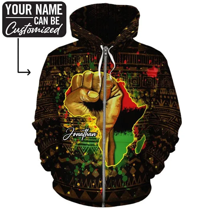 Black Power All-over Hoodie