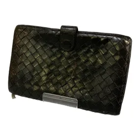 #BOTTEGA VENETA/Bifold Wallet/BLK/Leather