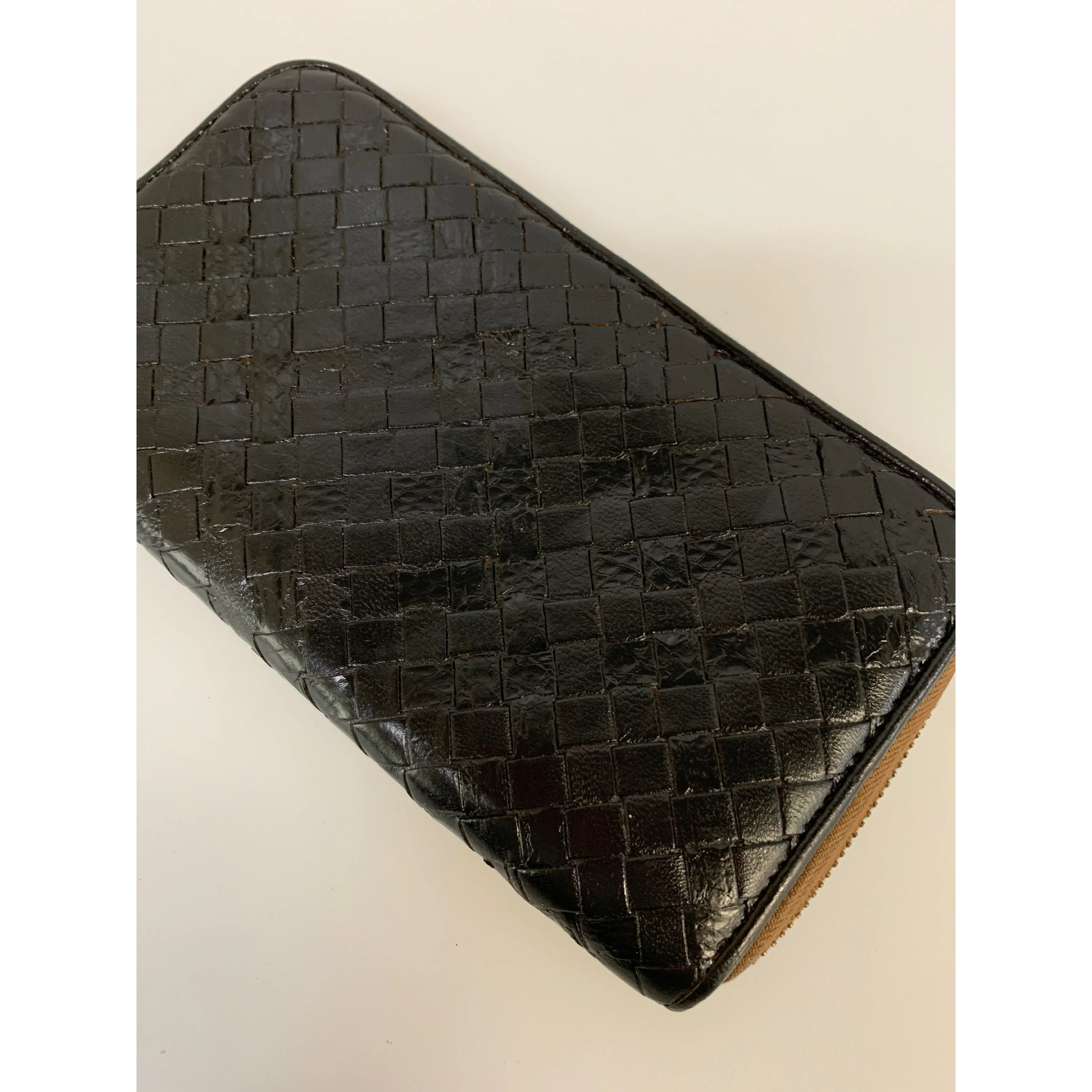 #BOTTEGA VENETA/Long Wallet/BLK/Leather/B01145951P