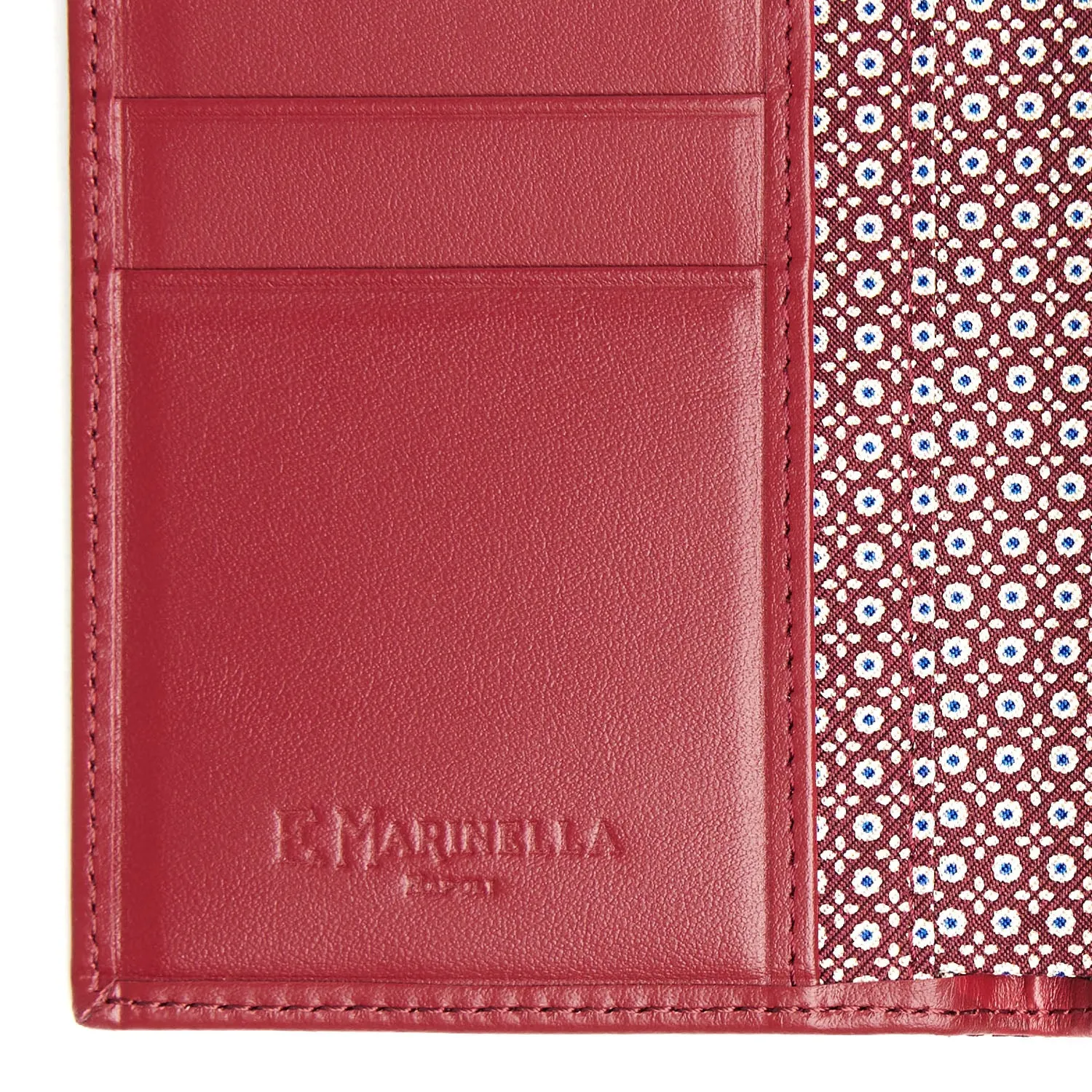 BURGUNDY VERTICAL WALLET