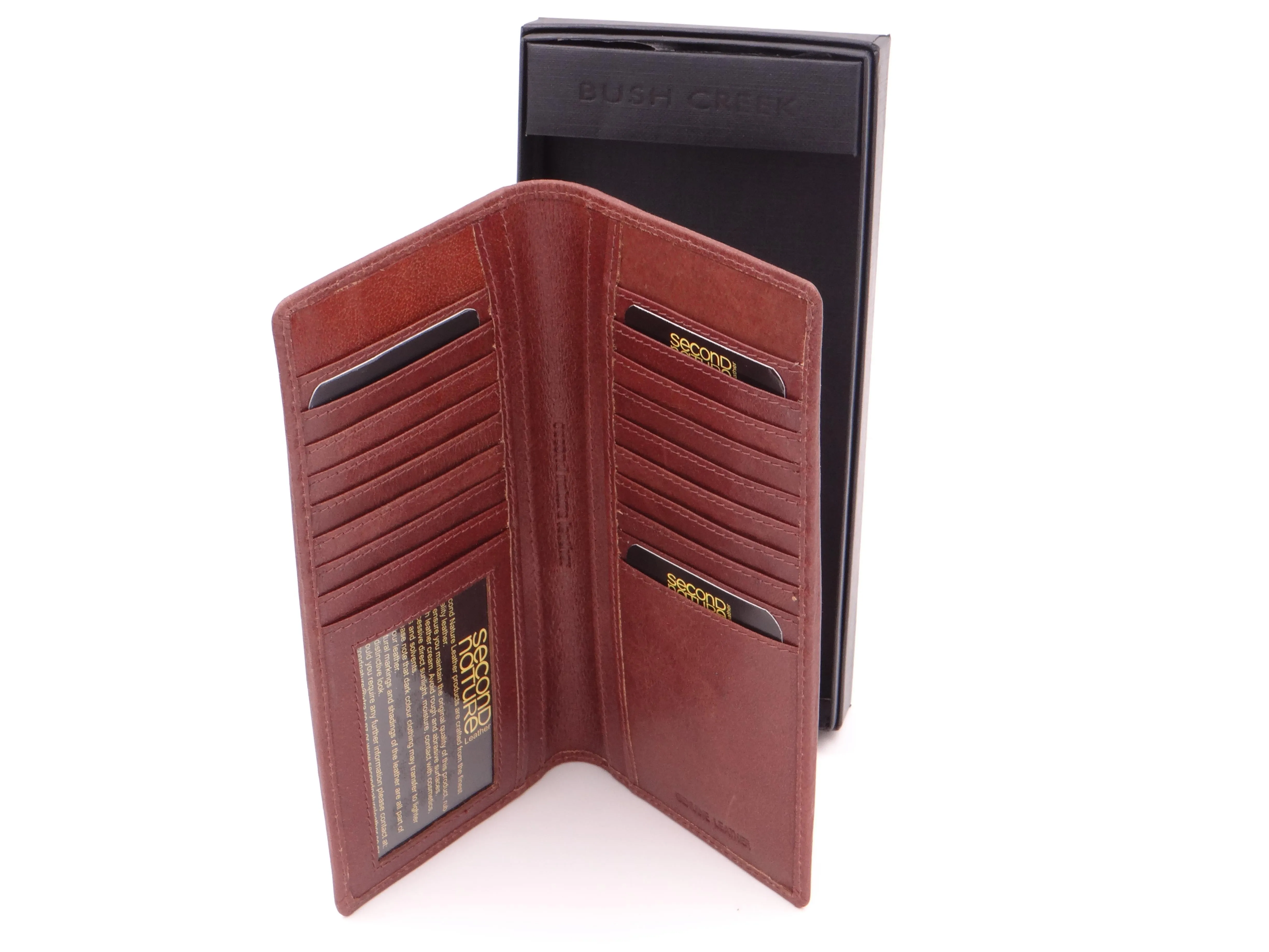 Bush Creek Buck Leather Men’s Card & Note Wallet