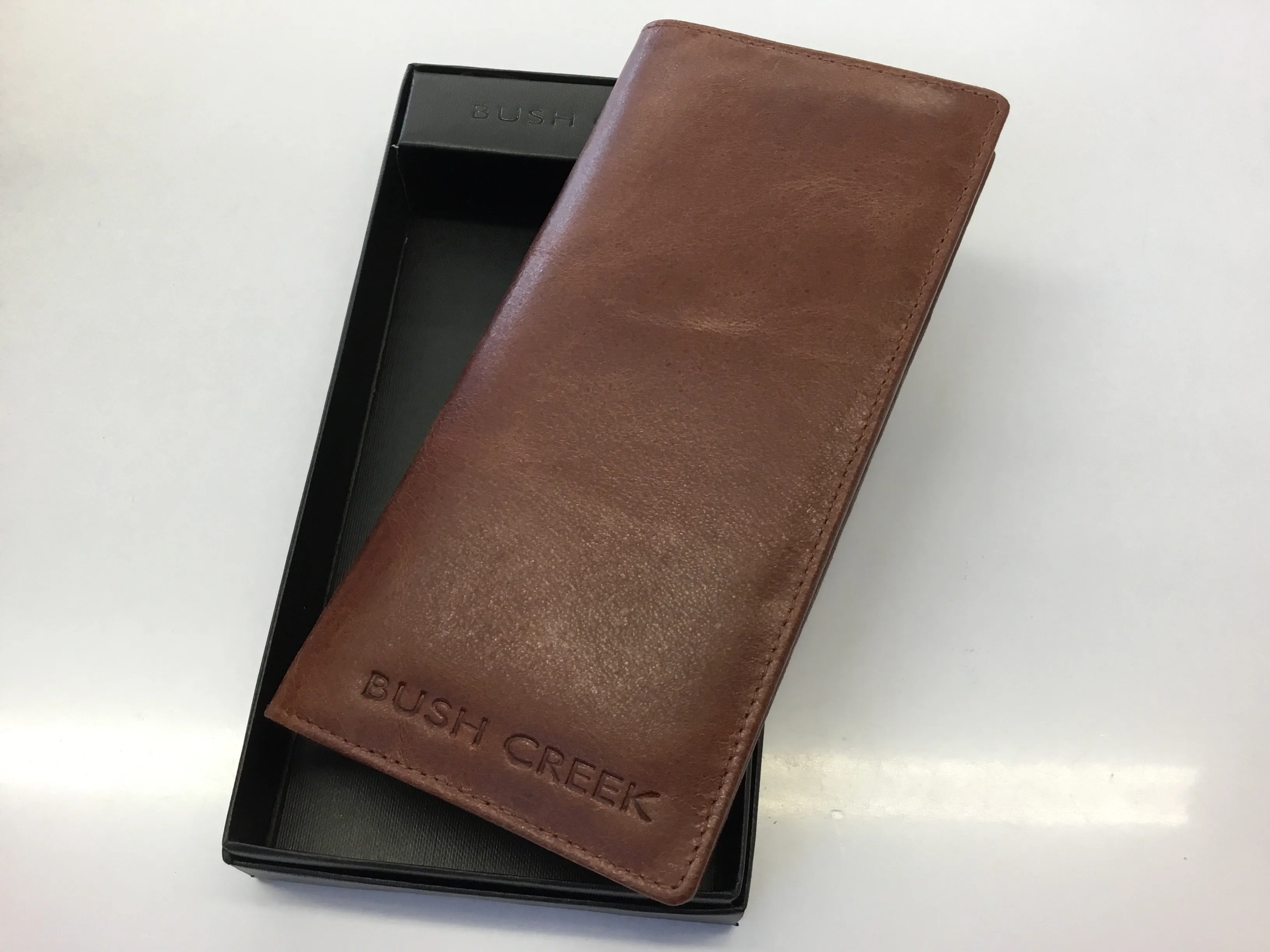 Bush Creek Buck Leather Men’s Card & Note Wallet