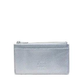 Carteira Herschel Oscar II Vegan Leather RFID Silver Metallic