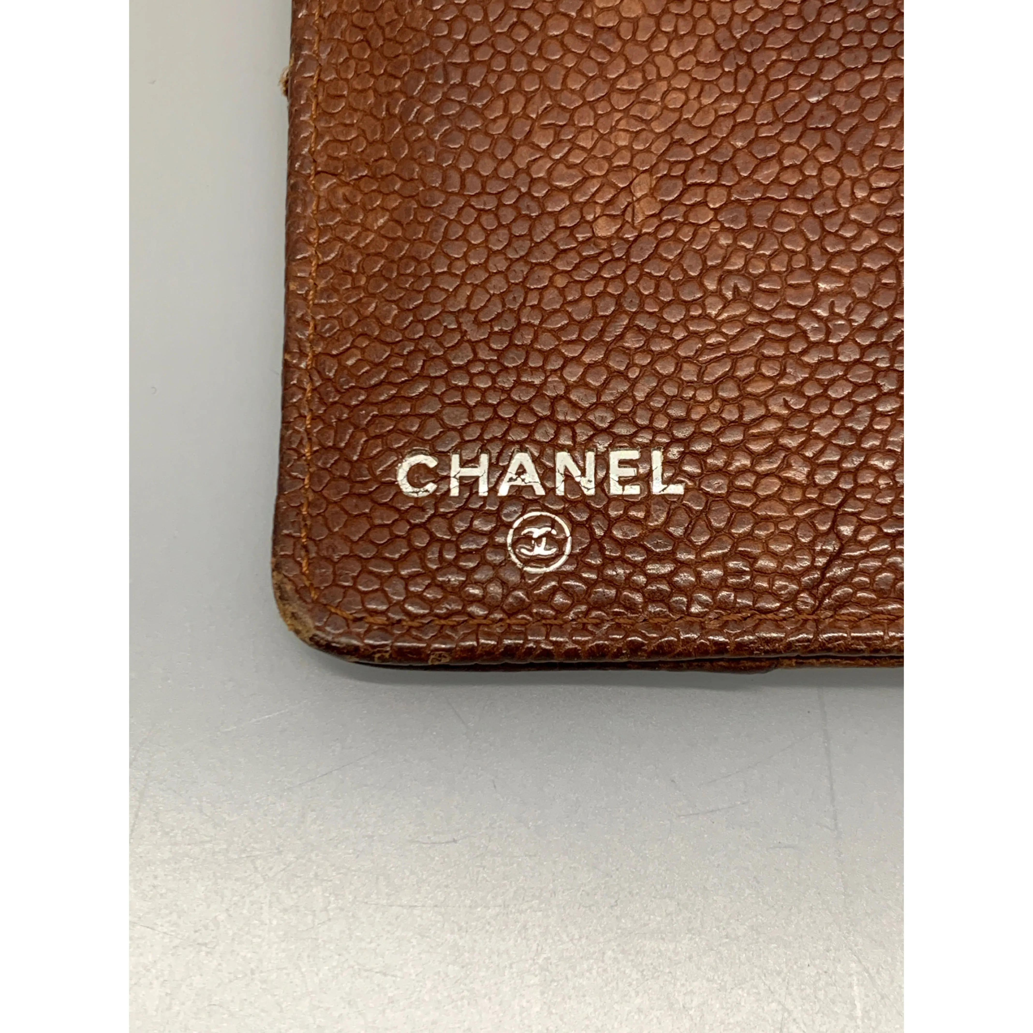 #CHANEL/Long Wallet/BRW/Leather