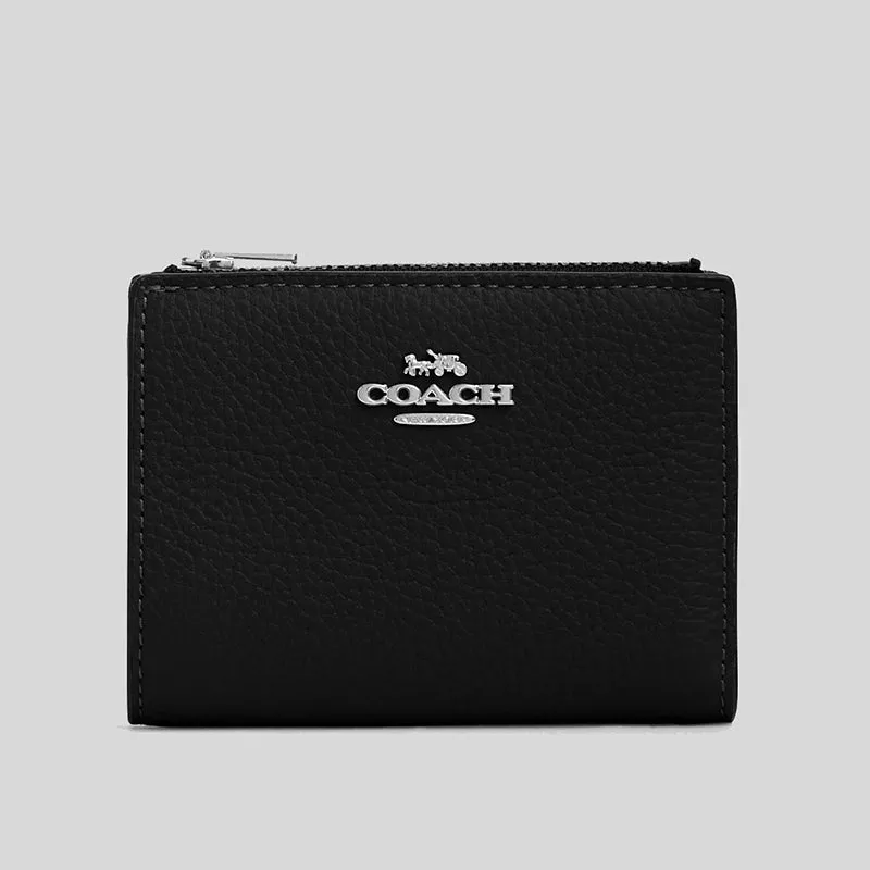 COACH Bifold Wallet Silver/Black CM315