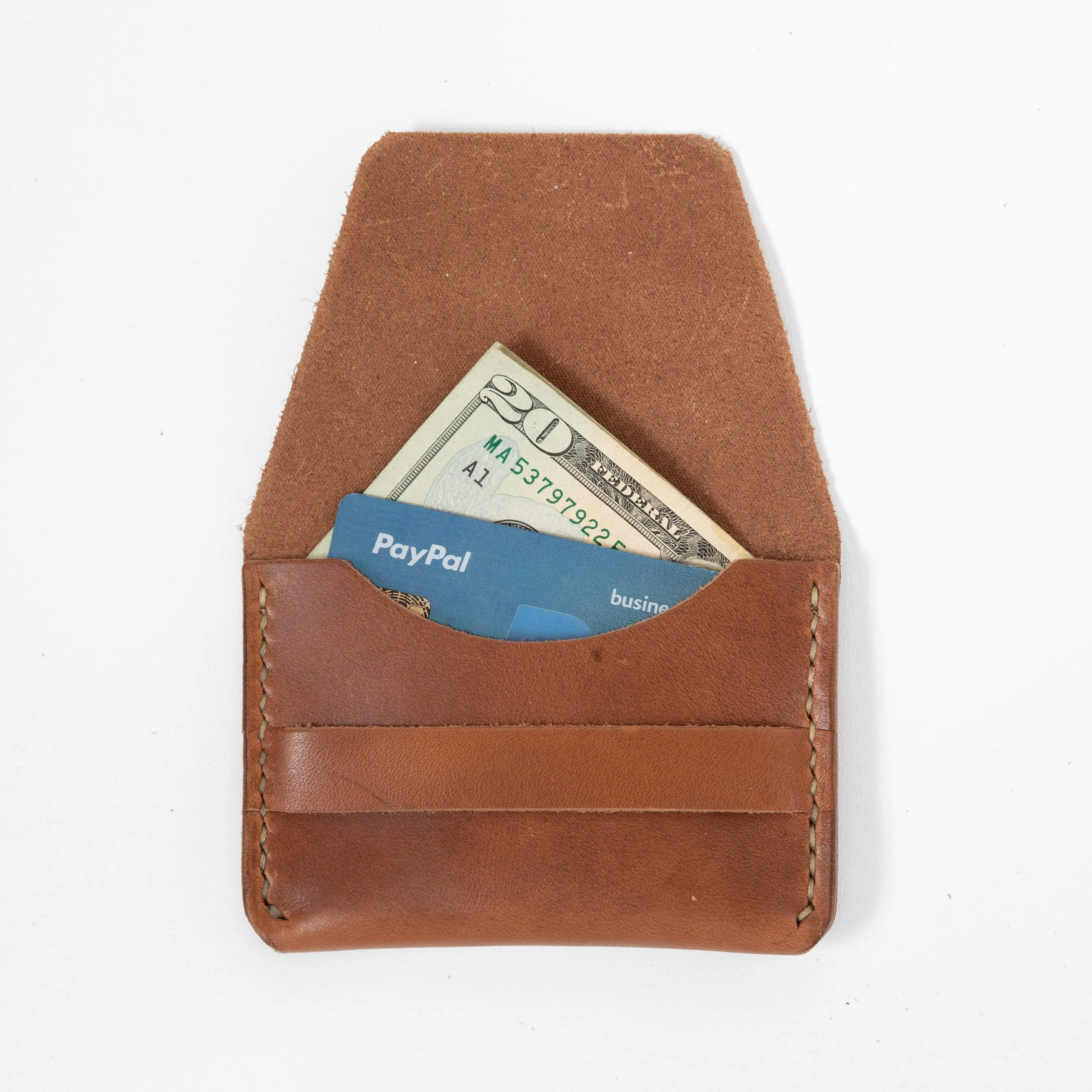 Cognac Flap Wallet