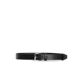 Comme Des Garcon Wallet: Classic Leather Belt in Black