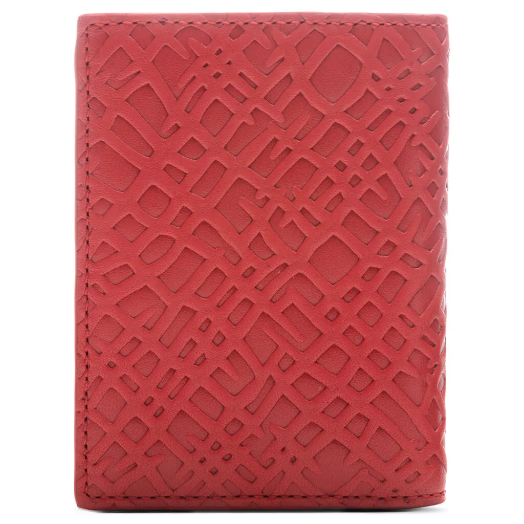 Comme des Garcons Roots Wallet - Red