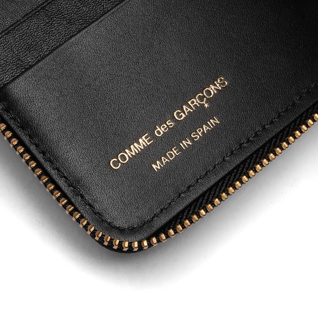 Comme des Garcons SA2100EF Embossed Forest Wallet - Black