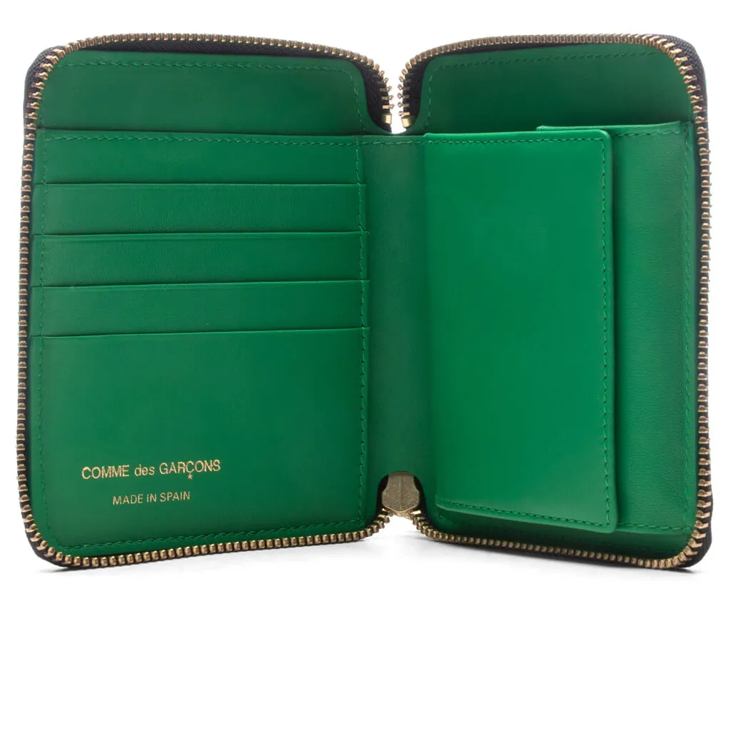 Comme des Garcons SA2100EF Embossed Forest Wallet - Green