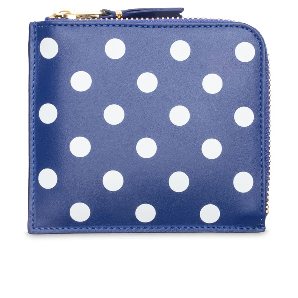 Comme des Garcons SA3100PD Polka Dots Wallet - Navy