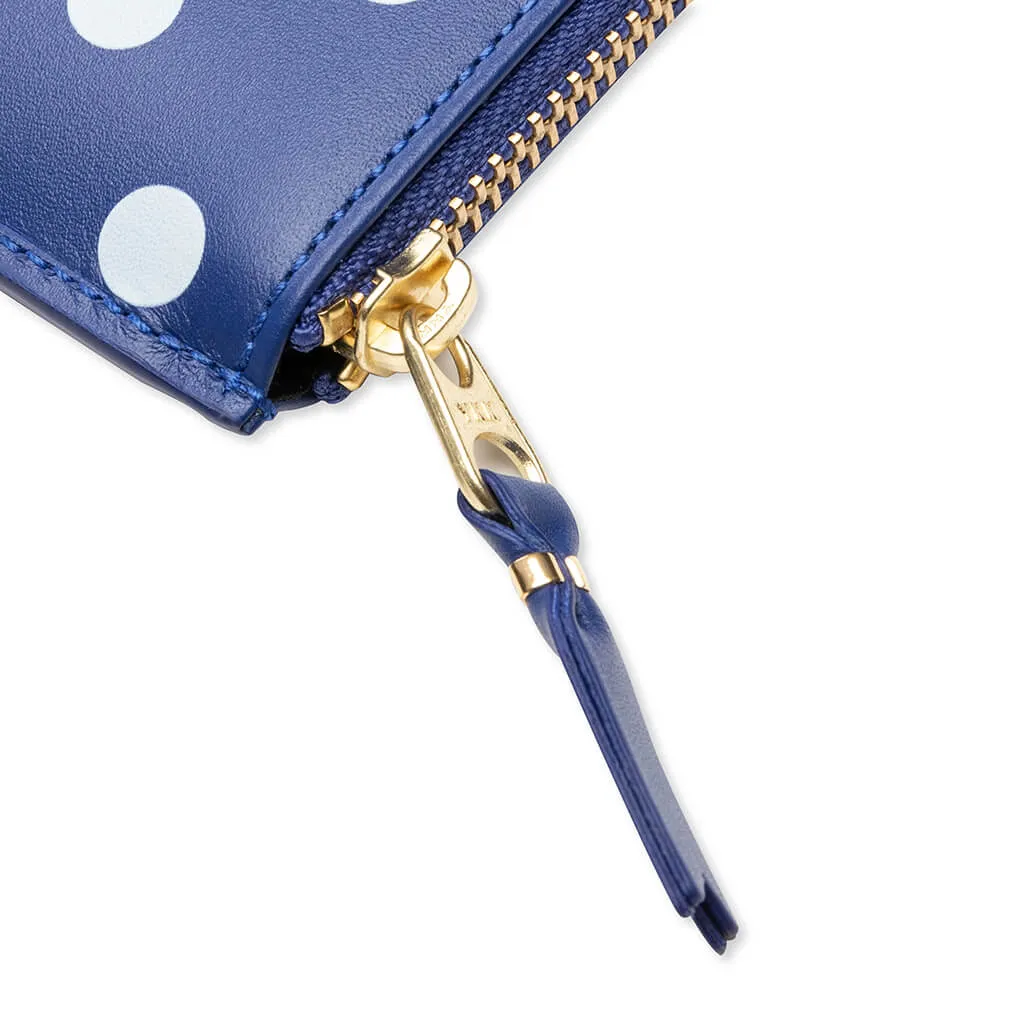 Comme des Garcons SA3100PD Polka Dots Wallet - Navy