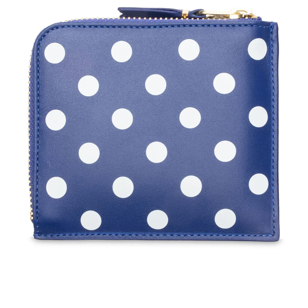 Comme des Garcons SA3100PD Polka Dots Wallet - Navy