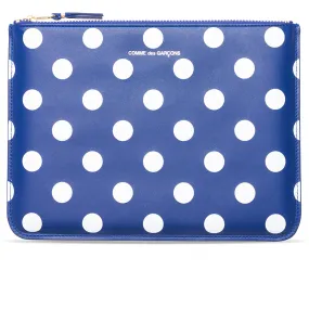 Comme des Garcons SA5100PD Polka Dot Wallet - Navy