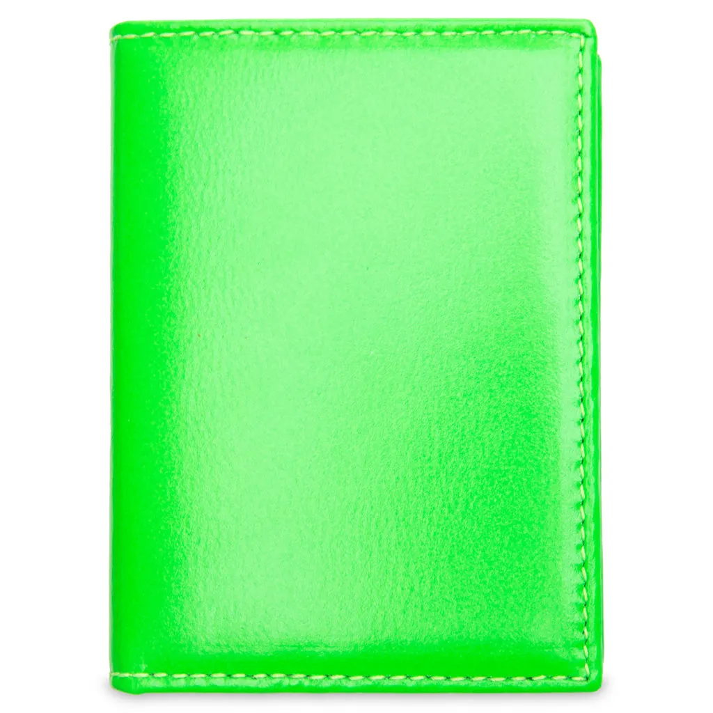 Comme des Garcons Super Fluo Wallet - Green/Orange