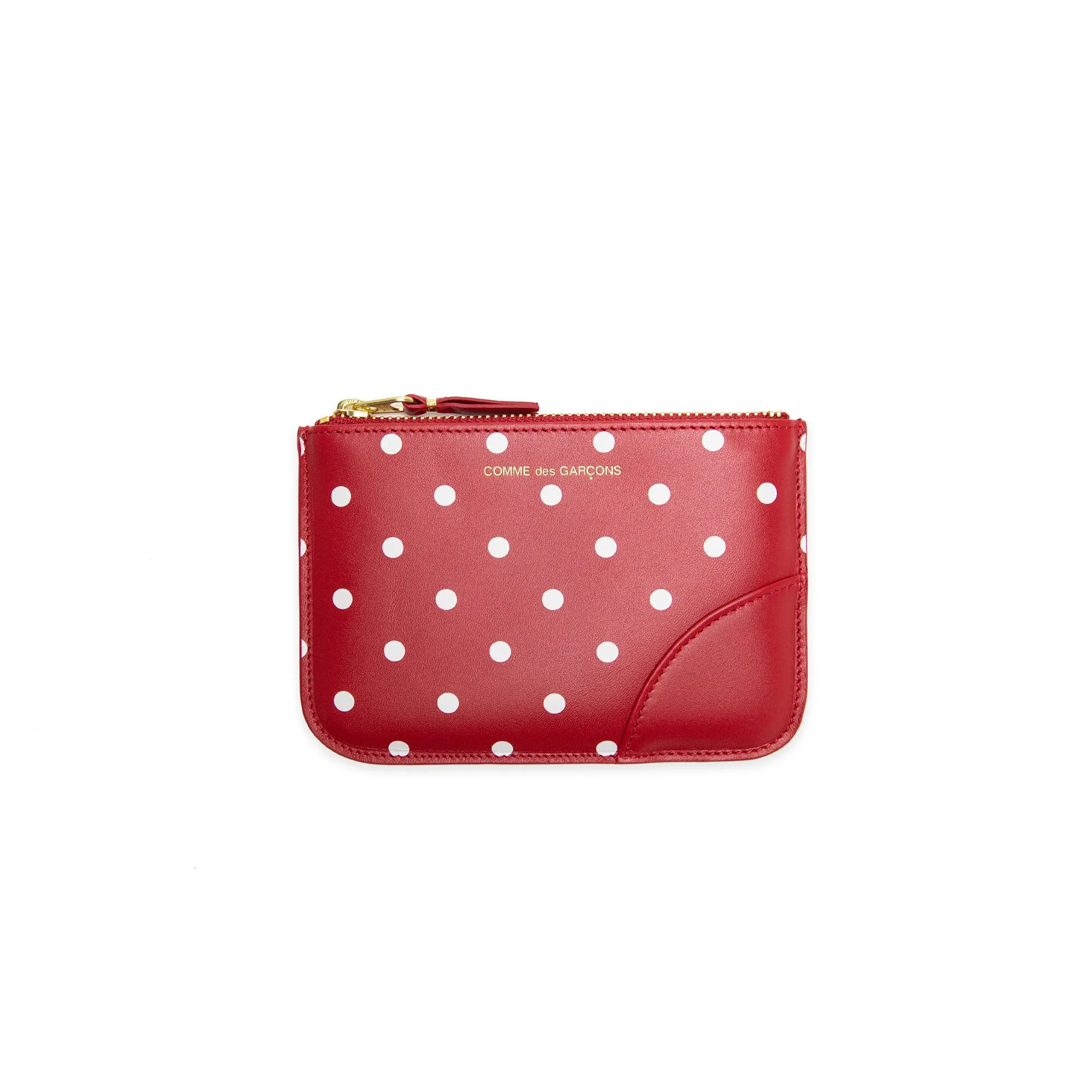 Comme des Garcons WALLET Polka Dot Printed Zip Pouch