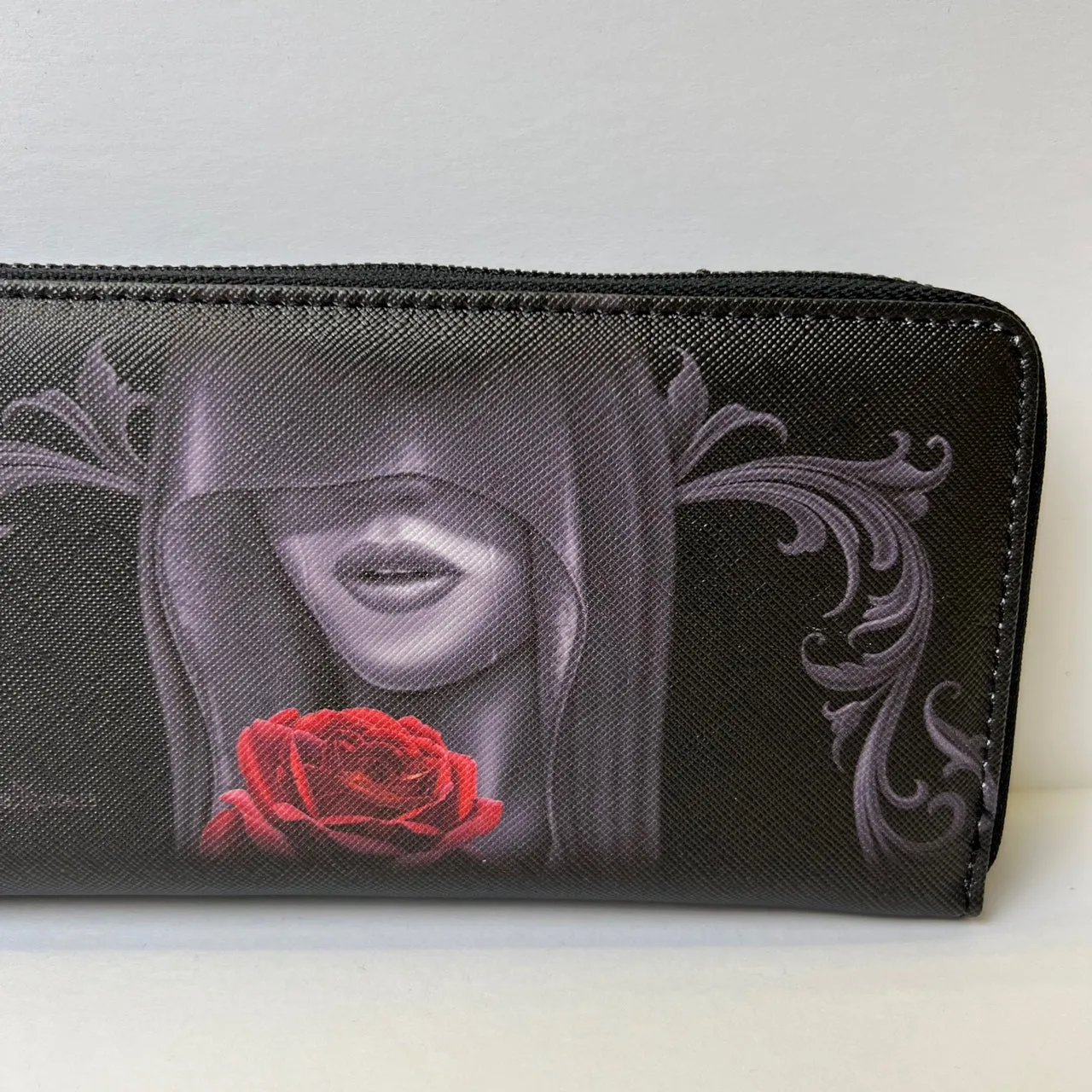 DGA David Gonzales Art Devotion Zipper Clutch Wallet