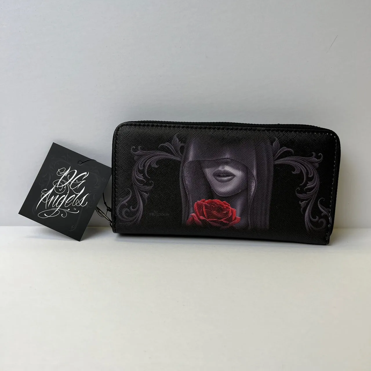 DGA David Gonzales Art Devotion Zipper Clutch Wallet