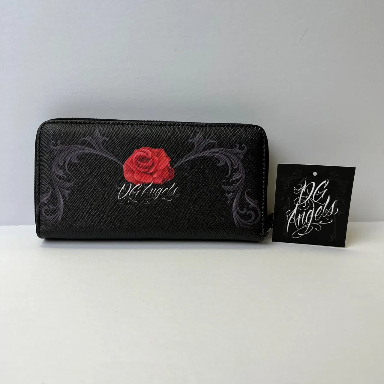 DGA David Gonzales Art Devotion Zipper Clutch Wallet