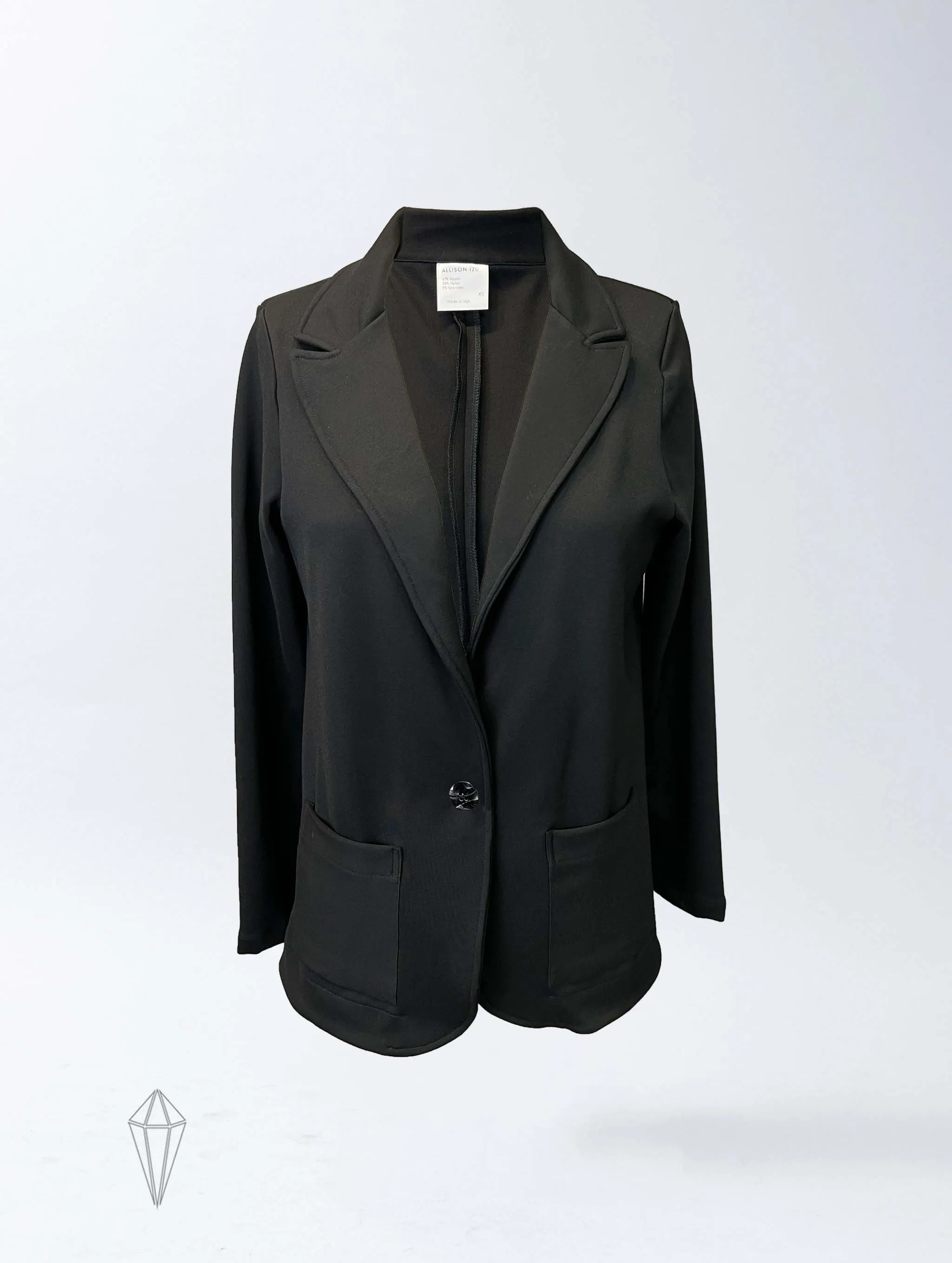 Diana Blazer - Jet Black Double Knit