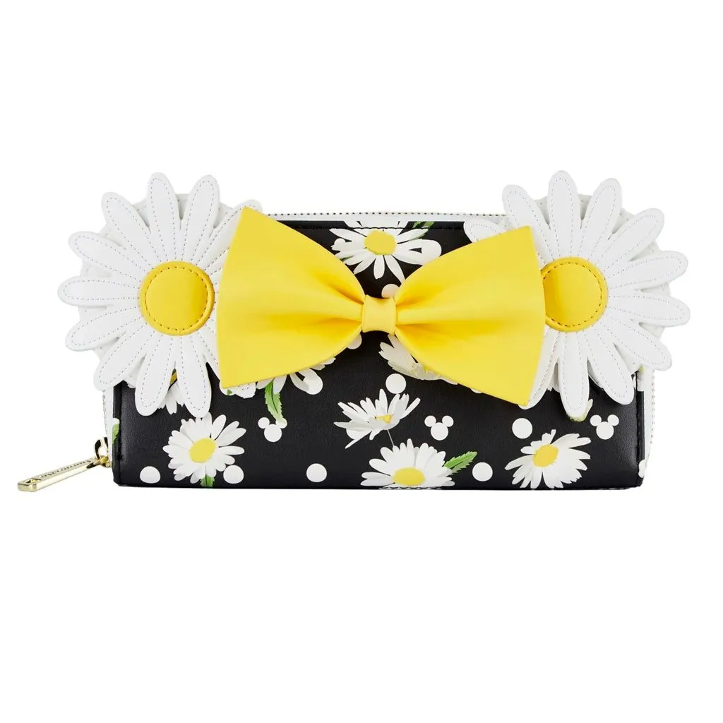 Disney Minnie Mouse Daisies Zip-Around Wallet