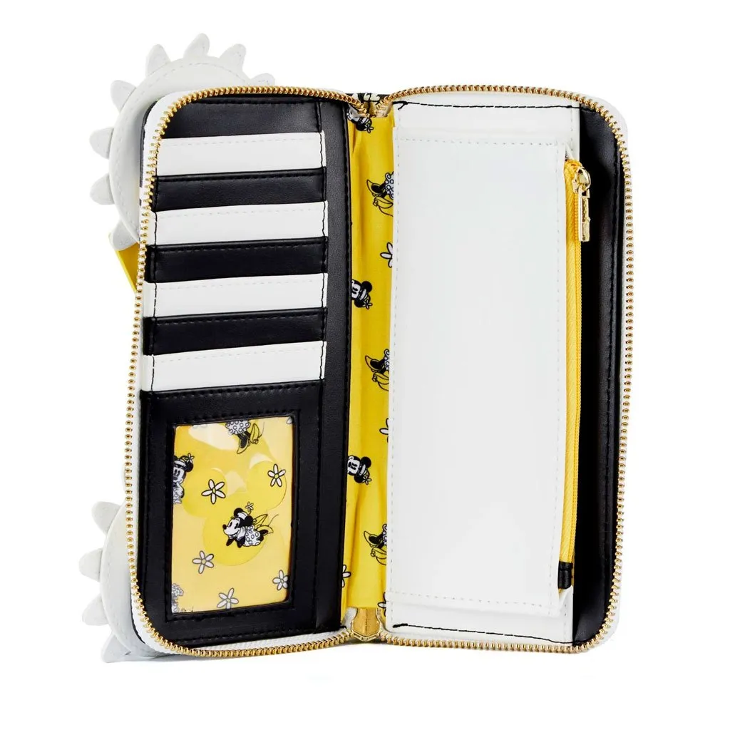 Disney Minnie Mouse Daisies Zip-Around Wallet