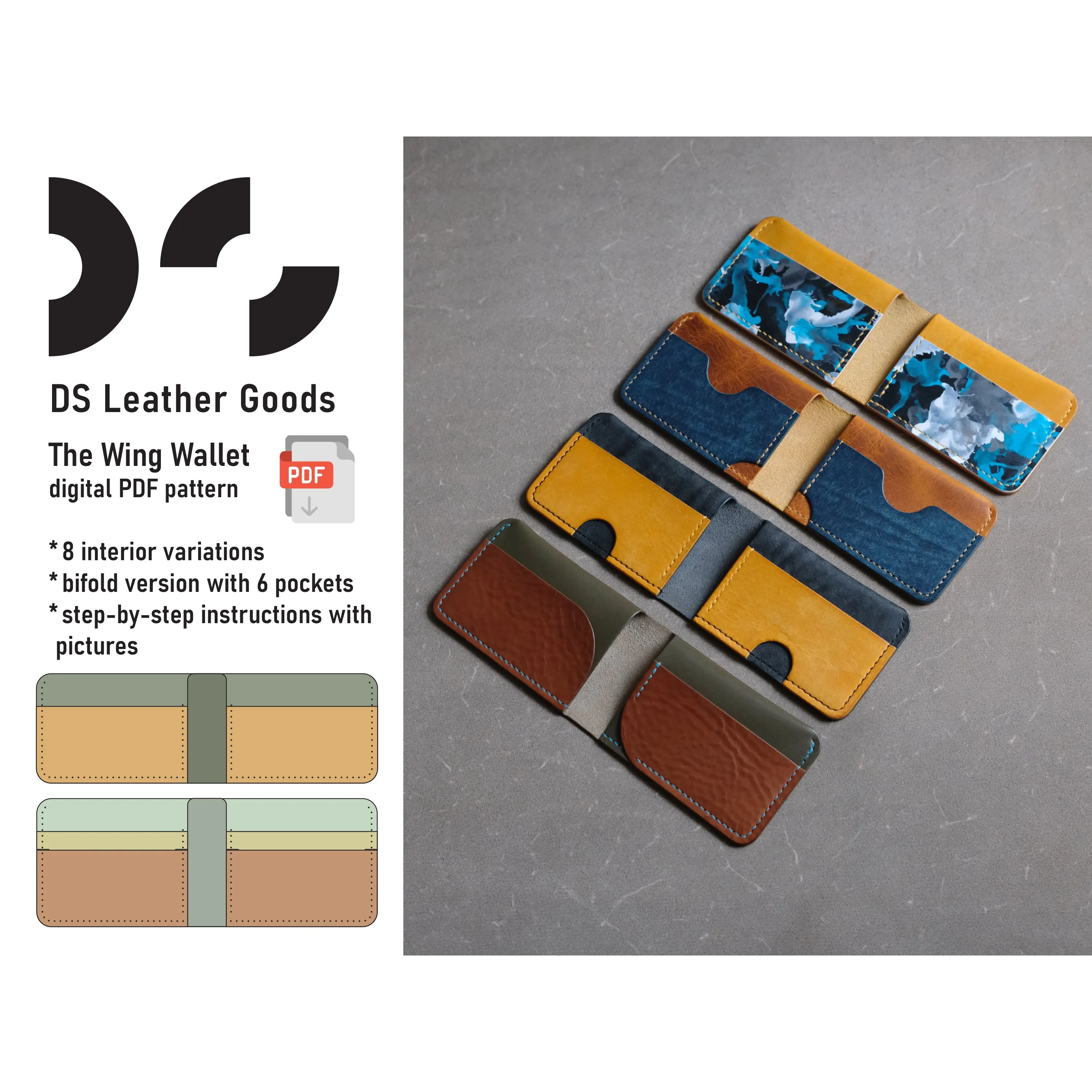 DS-065 The Wing Wallet Digital Pattern