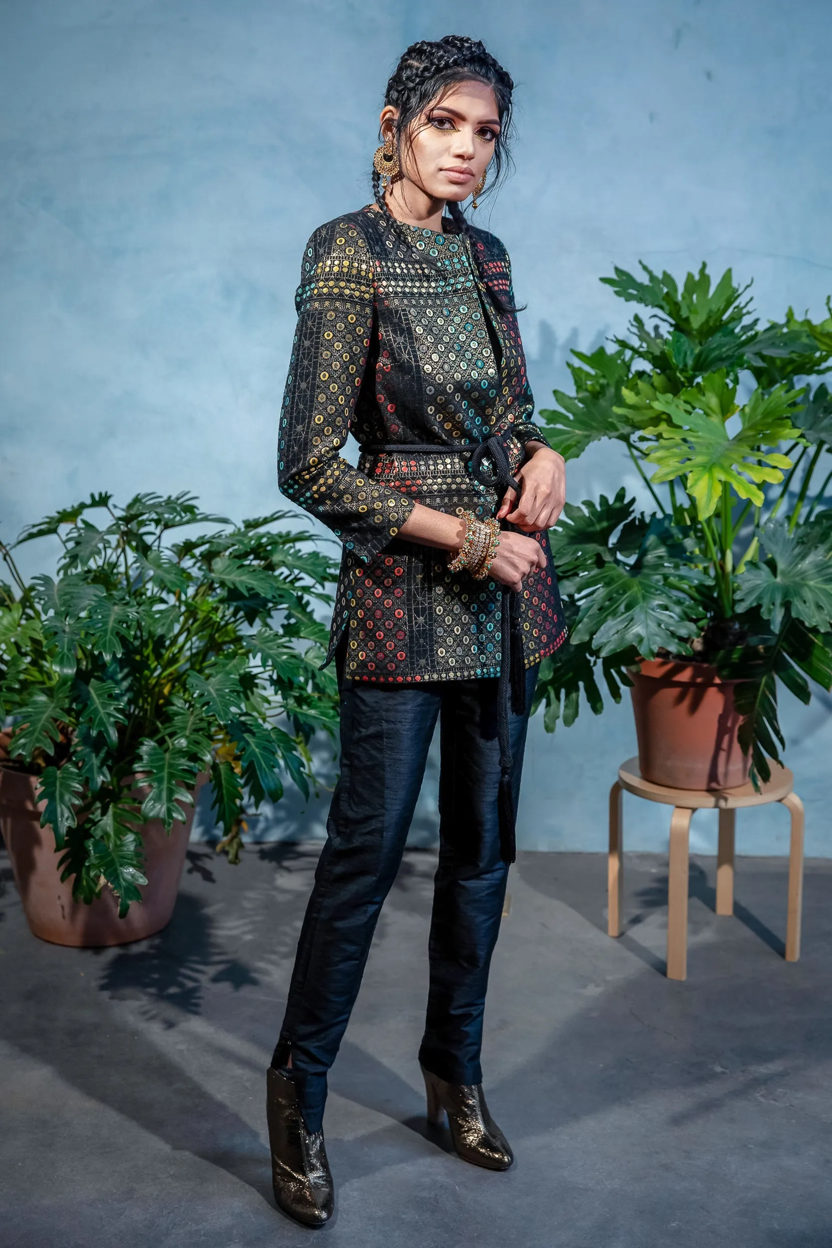 FARIA Geo Jacquard Indian Blazer (Made-to-Order)