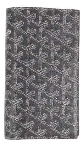 Goyard Saint Roch Gray Chevron Card Case Wallet