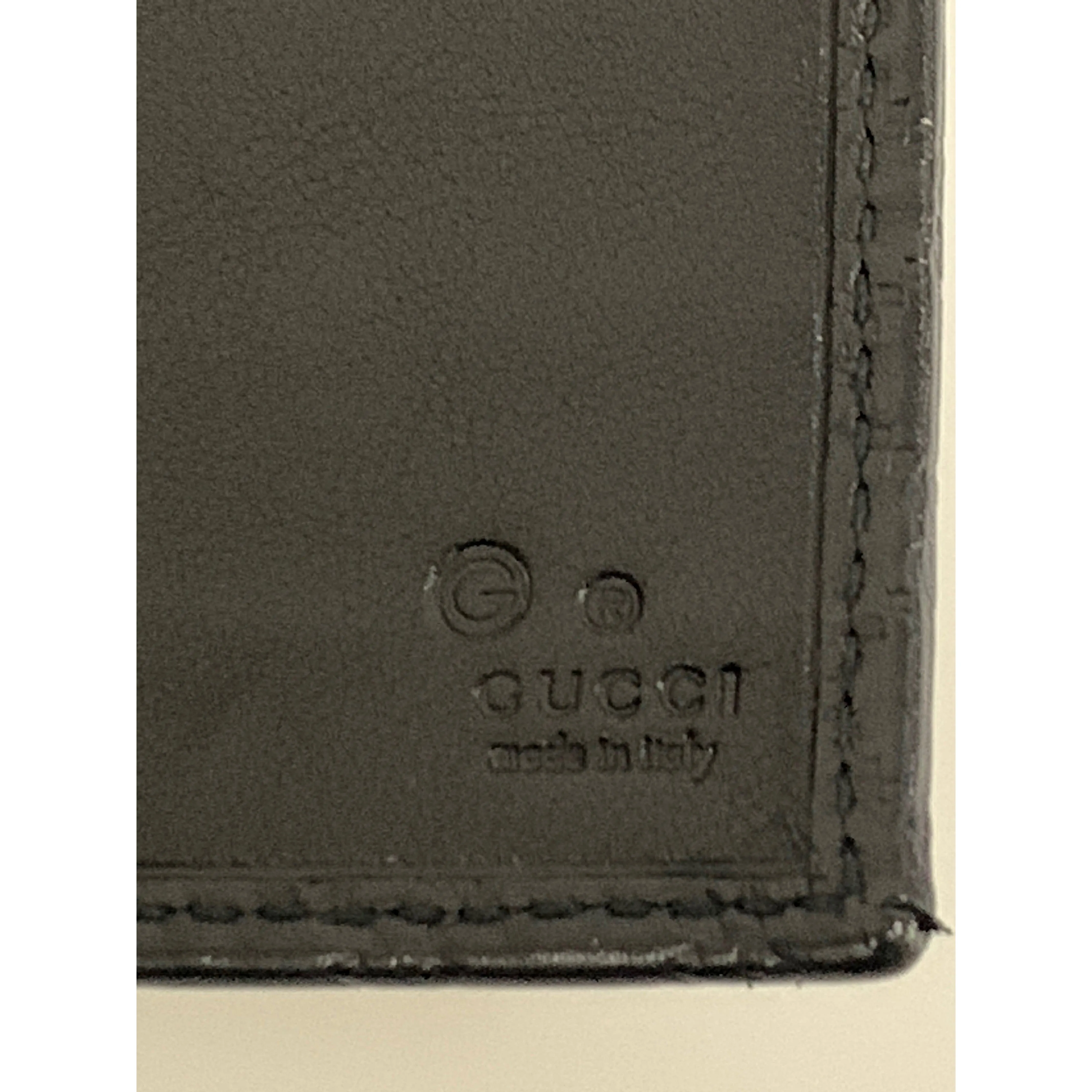 #GUCCI/Long Wallet/BLK/Leather/449396 BMJ1G 1000