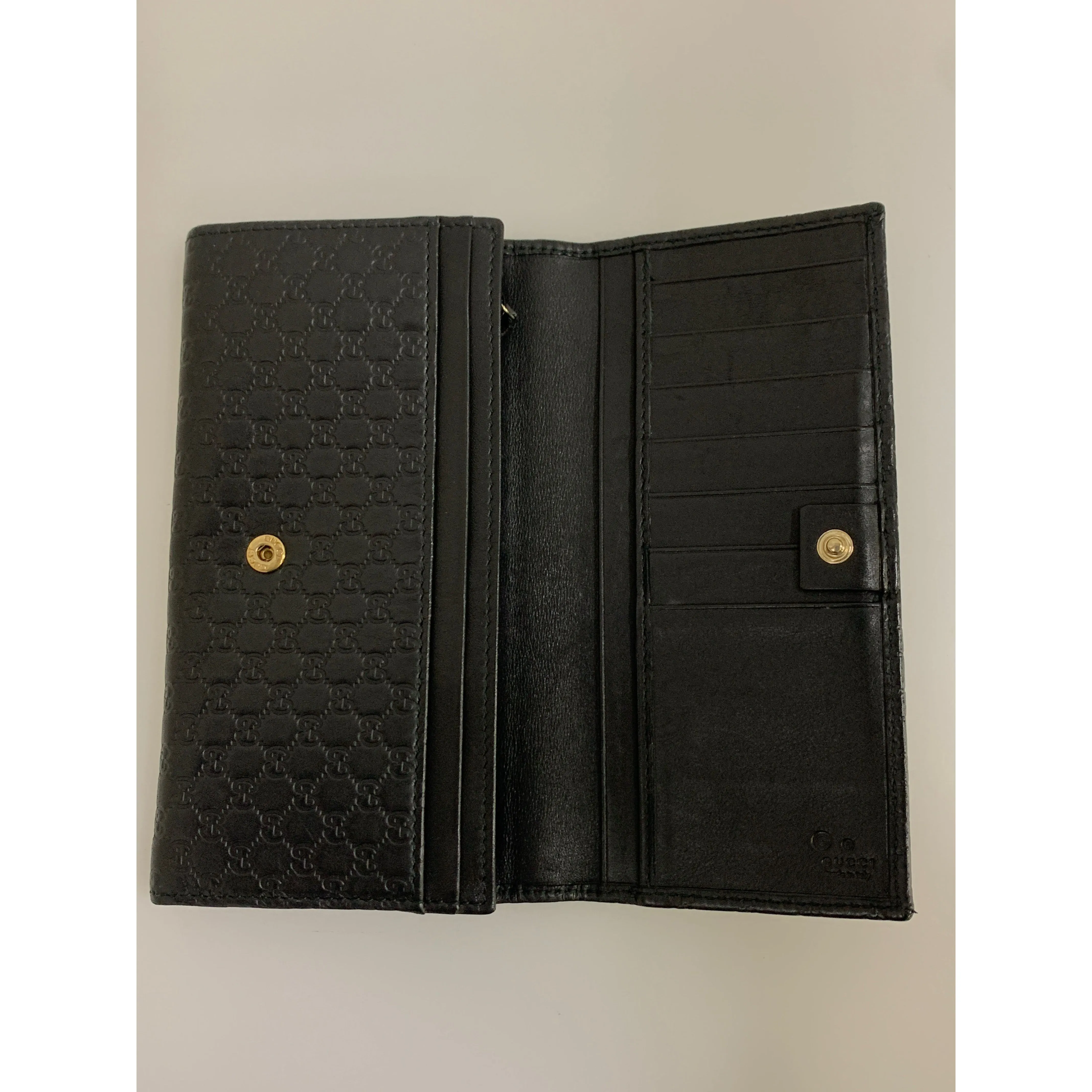 #GUCCI/Long Wallet/BLK/Leather/449396 BMJ1G 1000