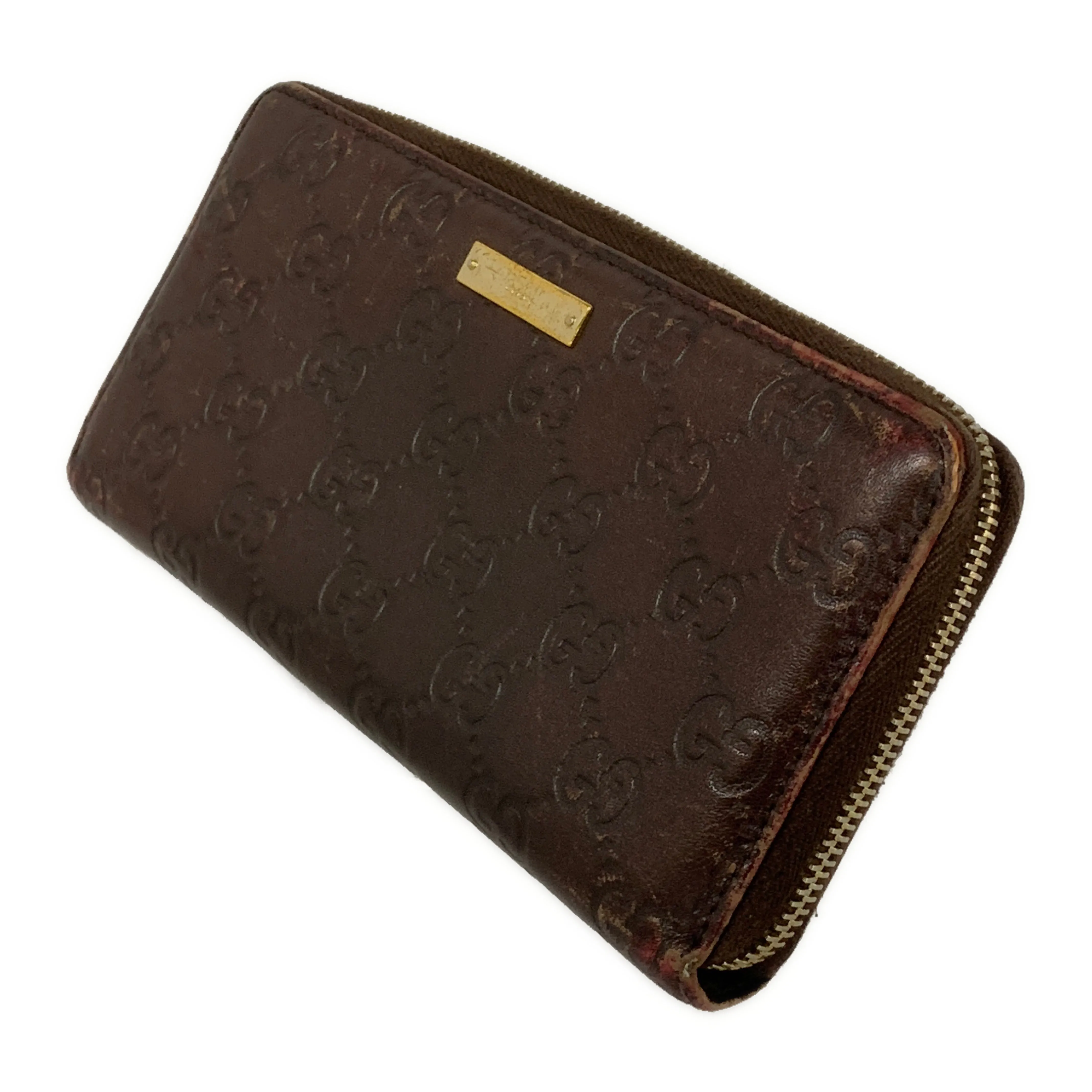 #GUCCI/Long Wallet/BRW/Leather/112724 A0VIG 1000