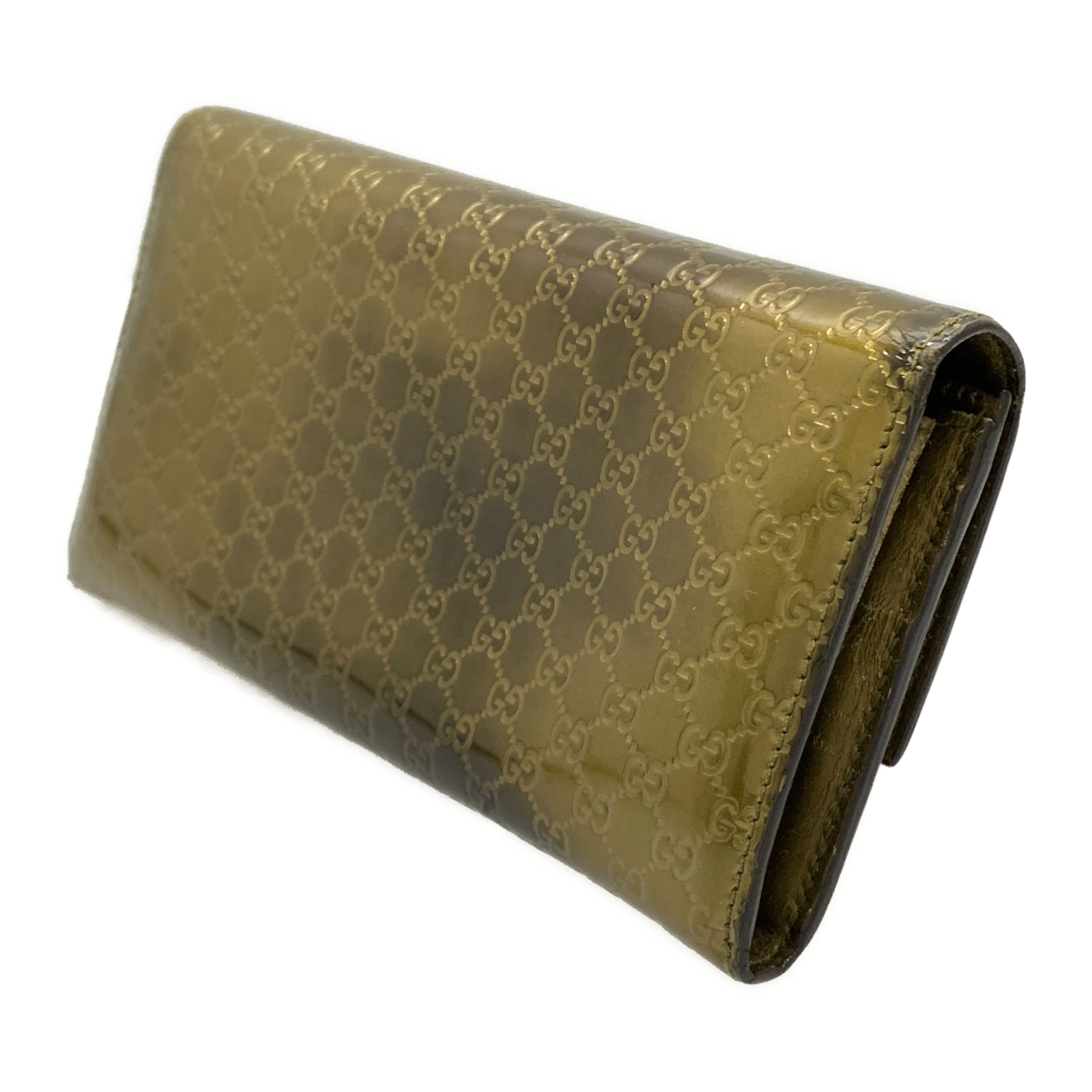 #GUCCI/Long Wallet/GLD/PVC/251861