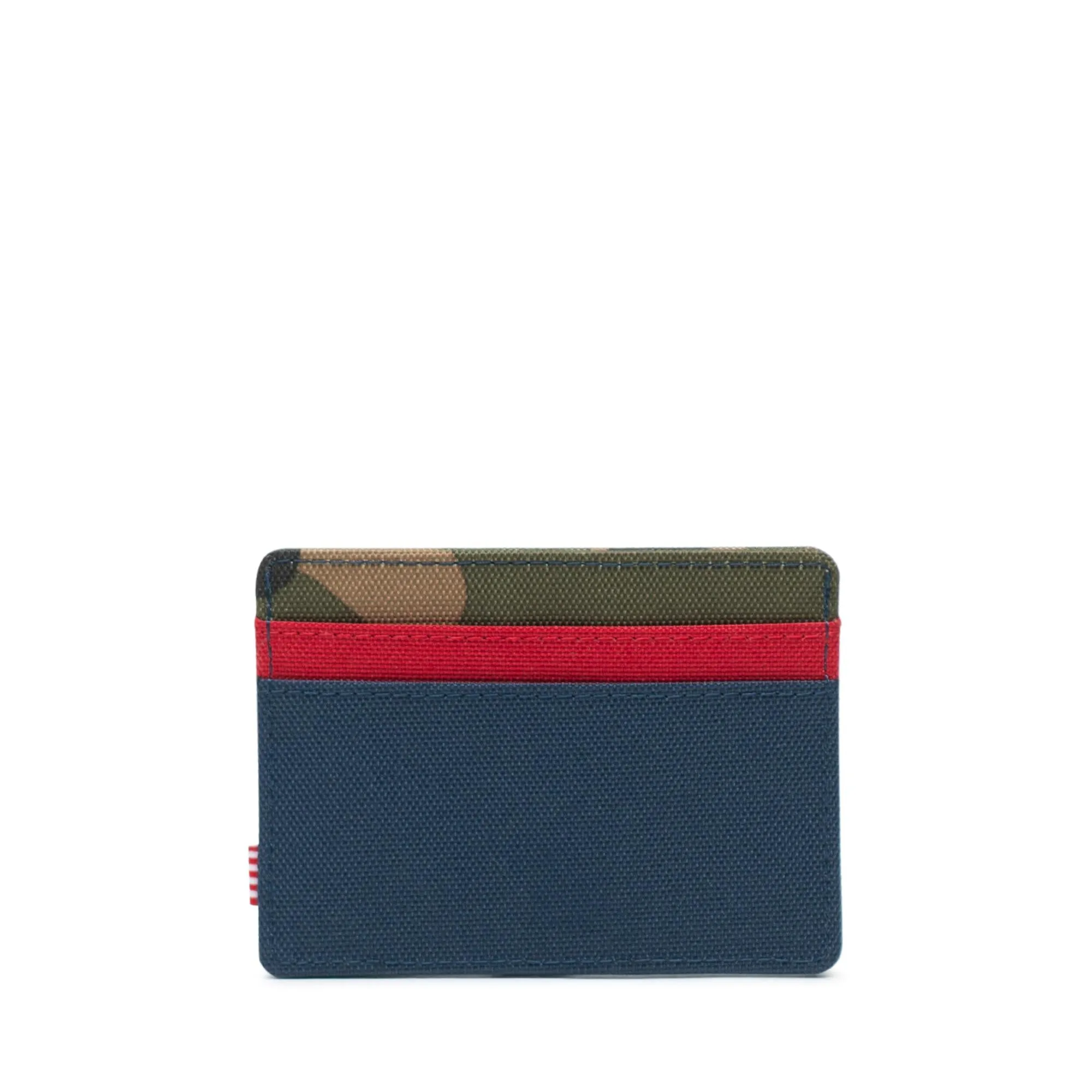 Herschel Charlie RFID Woodland Camo/Navy/Red