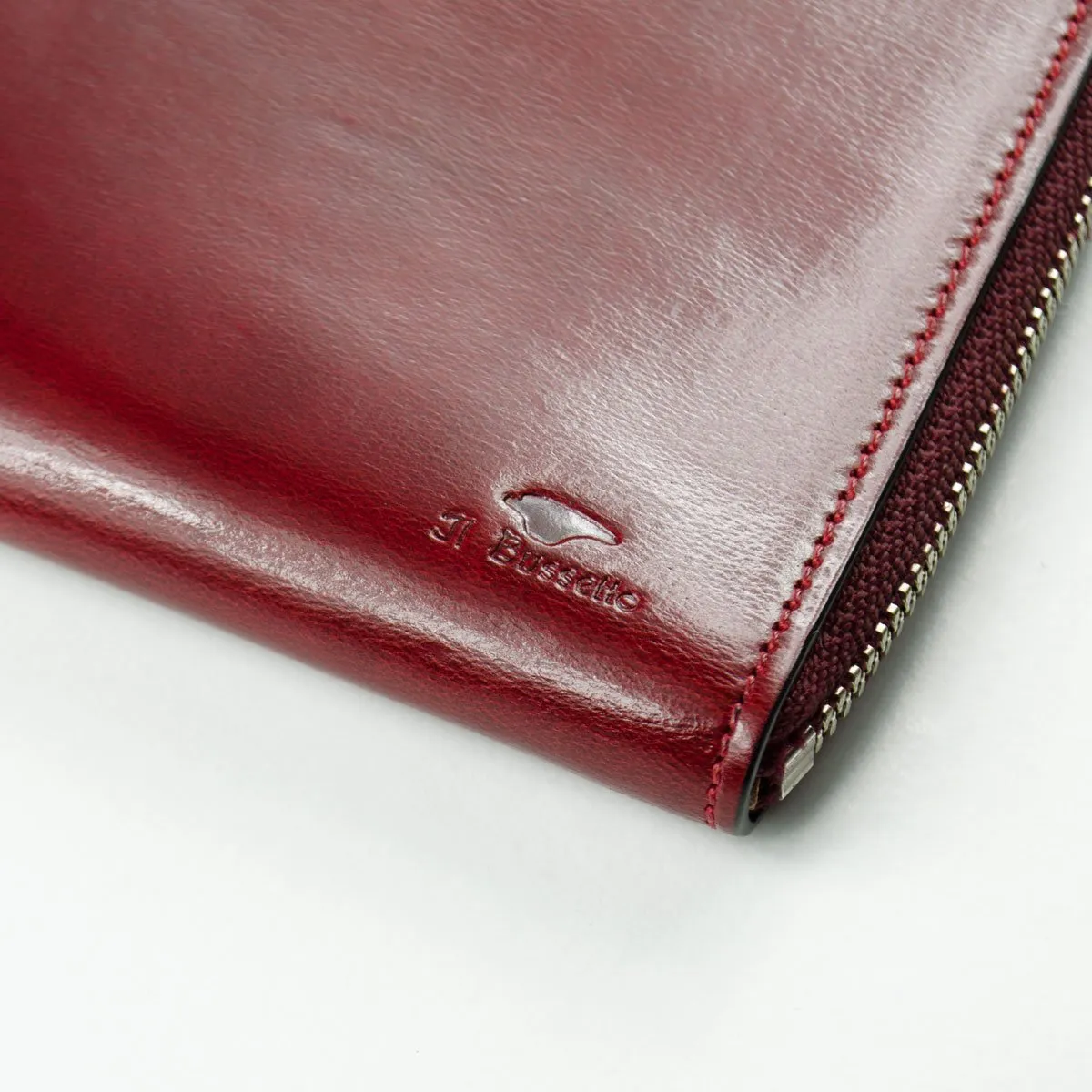 Il Bussetto - Isola Zipped Wallet - Tibetan Red