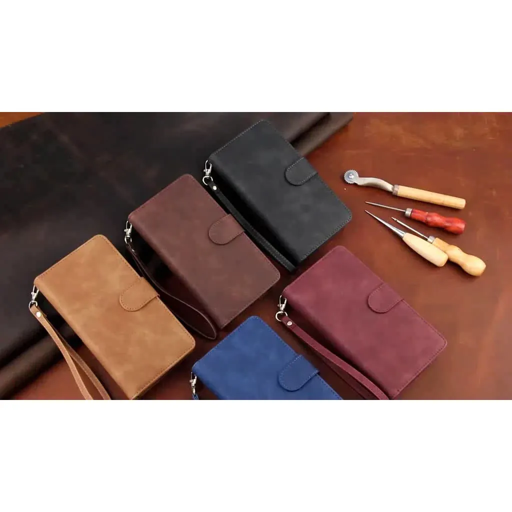 INSTOCK - iPhone zipper mobile phone multi-card wallet leather