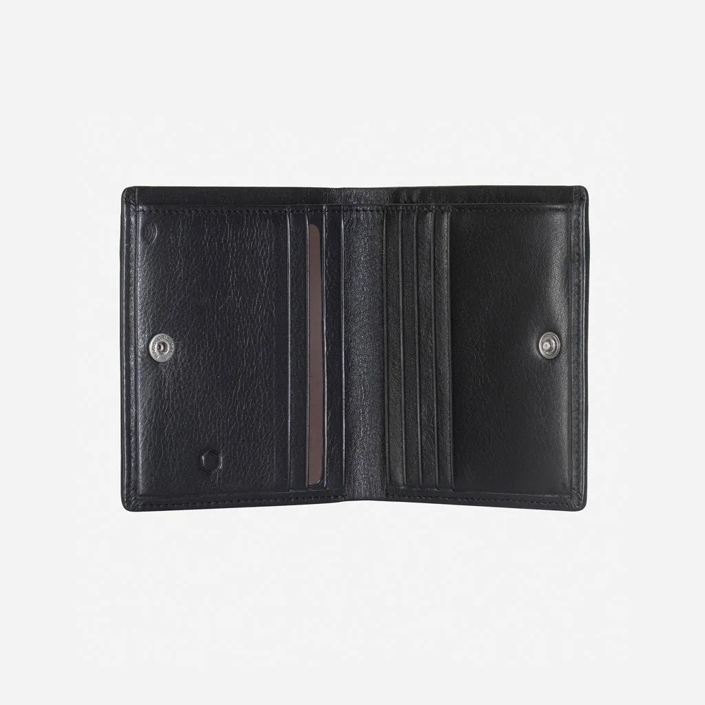 Jekyll & Hide Monaco Slim Billfold Card Holder With Coin, Black